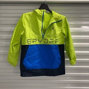 Spyder Kids' Neon Yellow and Royal Blue Raincoat